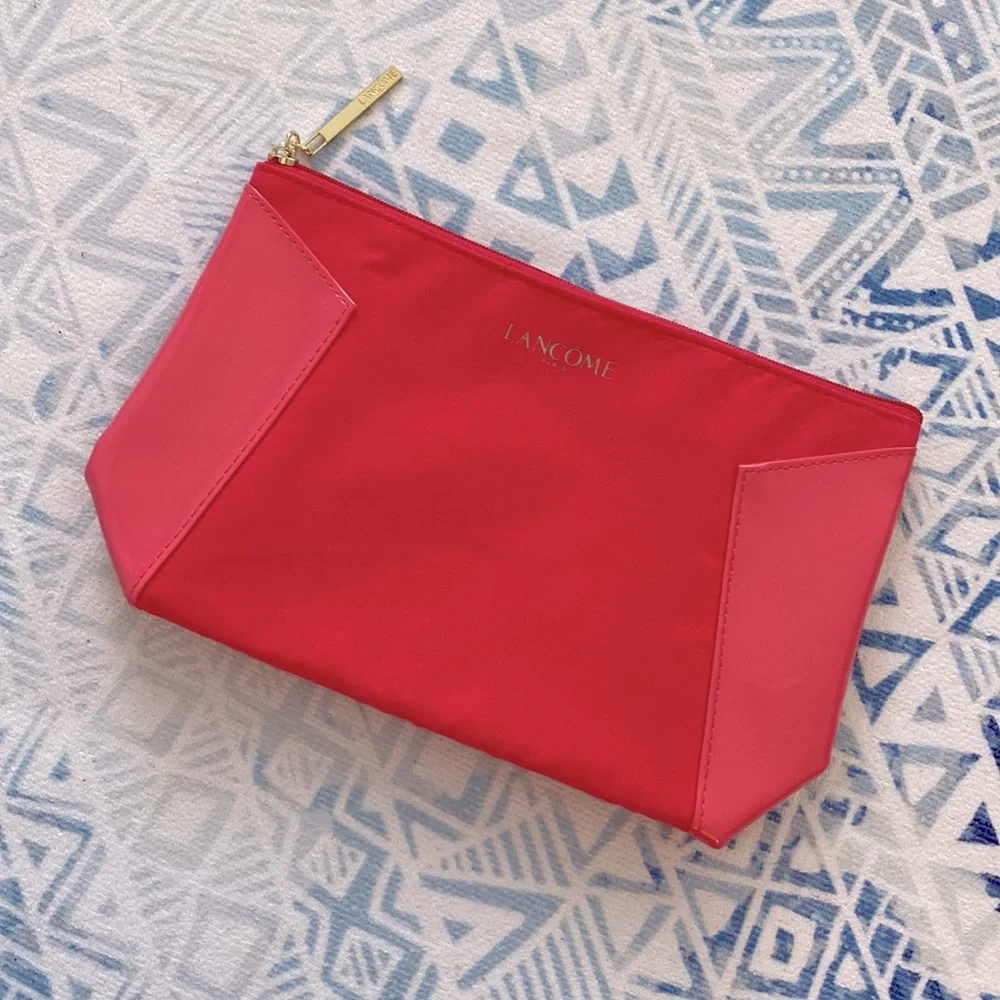 Lancôme Hot Pink Makeup Bag